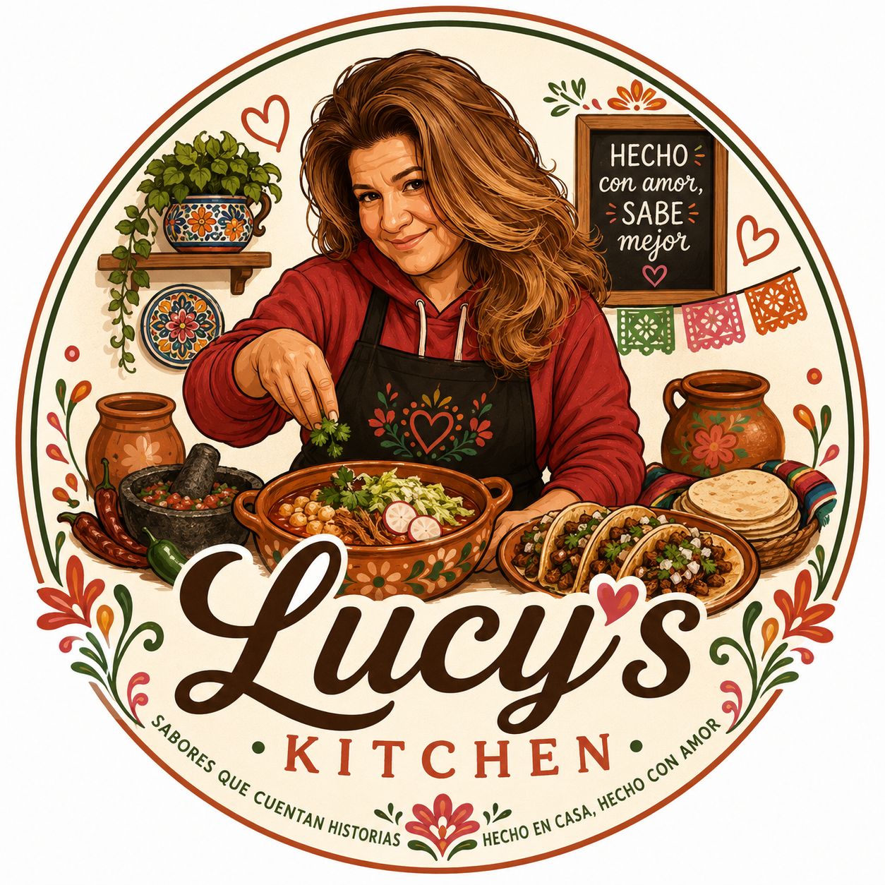 Lucy's Kitchen — Lucy cocinando platillos mexicanos caseros